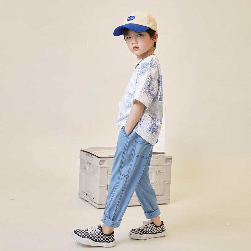 Jeans de Verano Ligeros de Mezclilla Tencel para Niños