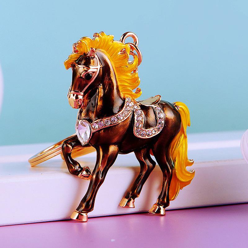  Pony Car Keychain Bag Pendant Metal Keychain Year Of The Horse