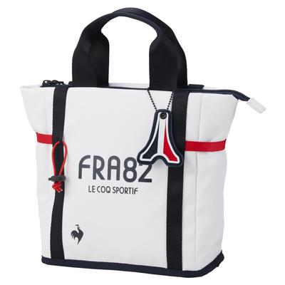 Coq Mini Tote Cold Drop Tee Holder Cart Golf QQBXJA44 WH00 [Le Sportif] Bag, Insulation, Prevention, Charm, Bag, Men's (White)