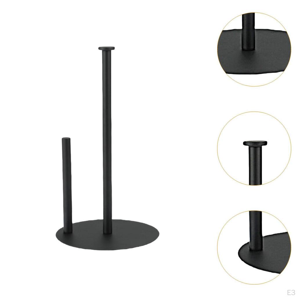 Paper Towel Holder Stand Premium Stainless Steel Roll Organizer Dispenser for