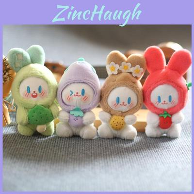 Cute Soft Plush Bunny Keychain Adorable Vegetable Elf Stuffed Toy Doll