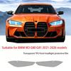 Fit For BMW M3 G80 G81 -2026 Transparent Smoked Black TPU Headlight Film UV Scratch Resistant Pre Cut Protect Vinyl Sticker