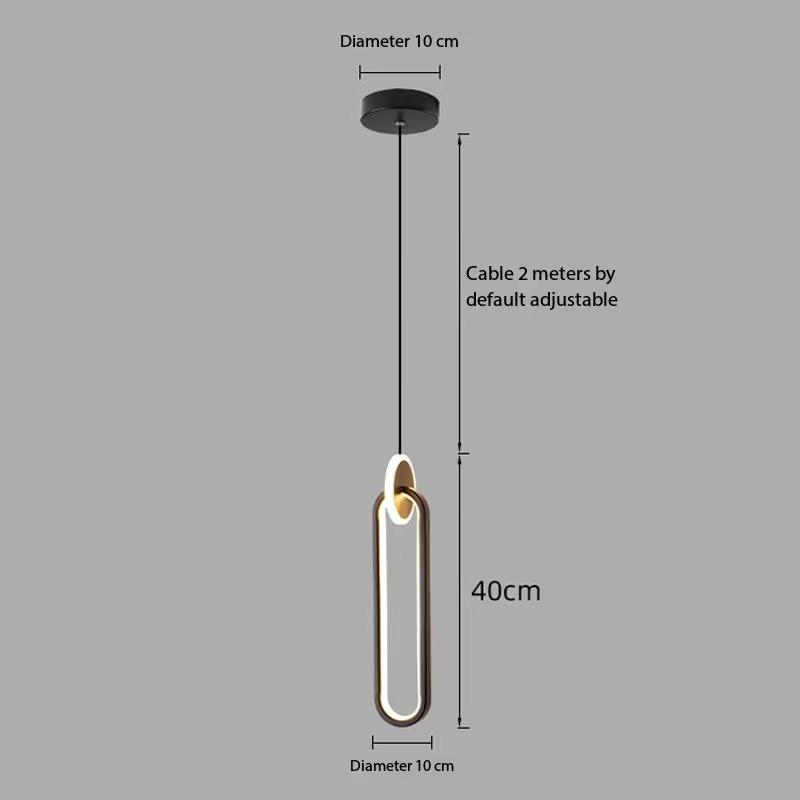 

Скандинавские светодиодные простые золотые черные подвесные светильники люстра подвесные светильники для спальни прикроватные для чтения ресторан бар декоративные Natural light 4000K