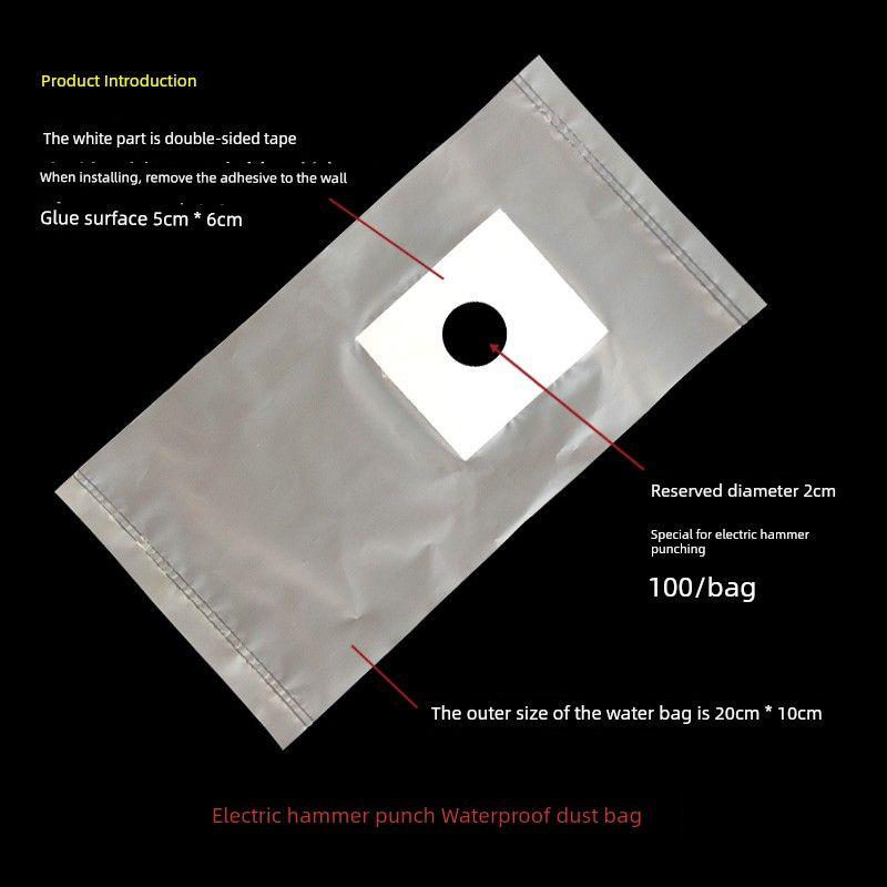 

Пылезащитный мешок для электрического молотка, Пылезащитный чехол для перфоратора, Мешки для защиты от загрязнений для ударной дрели, Аксессуары, Серый, Пылезащитный инструмент, Водонепроницаемый мешок Dust bag with 50 electric hammers (20 holes)