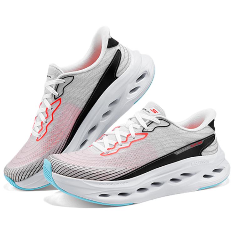 Skechers MEN'S GO Cushioning Abrasion Resistant Low top Casual Running Shoes Men's White 220425-WMLT