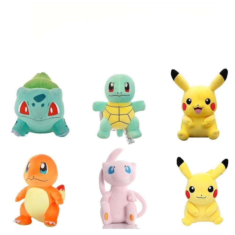 Cute Pikachu Plush Toy Pokemon Charmander Squirtle Bulbasaur Stuffed Doll Eevee Scorbunny Gengar Snorlax Christmas Gifts