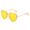 Versatile Frameless Heart-Shaped Sunglasses for Women
