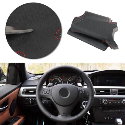 Accessoires Auto Intérieur Couture Main Couvre Volant en Cuir Pour BMW M Sport Série 1 3 M3 E90 E92 E93 E81 E82 E87 X1