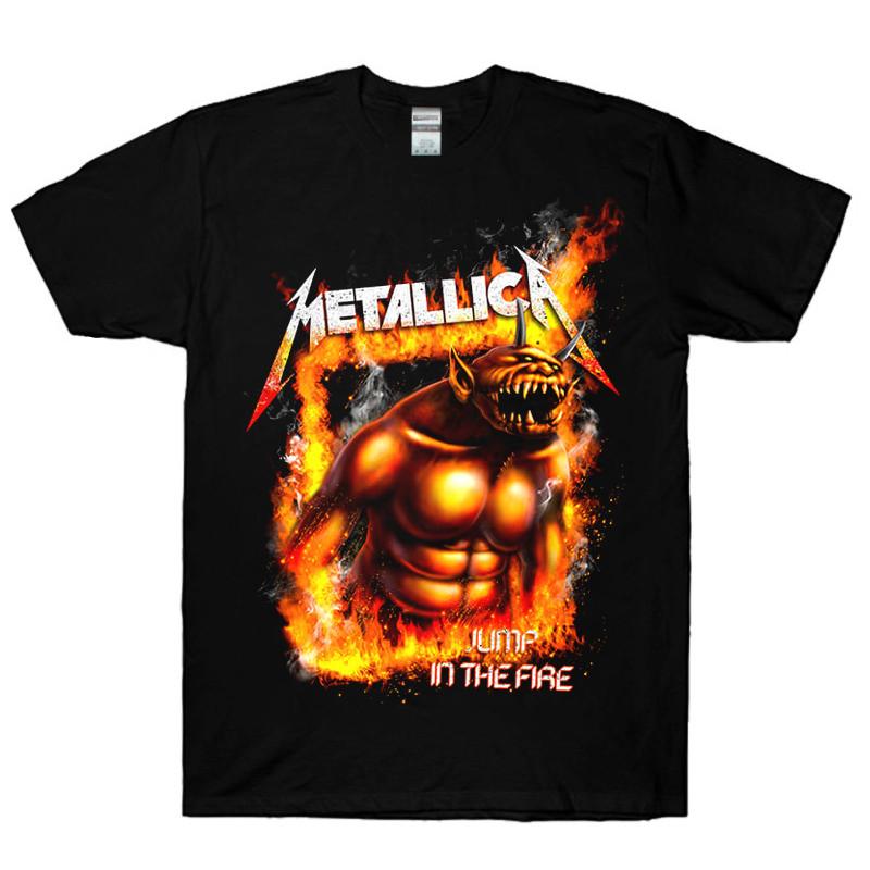 

Черная футболка унисекс Metallica Jump In The Fire