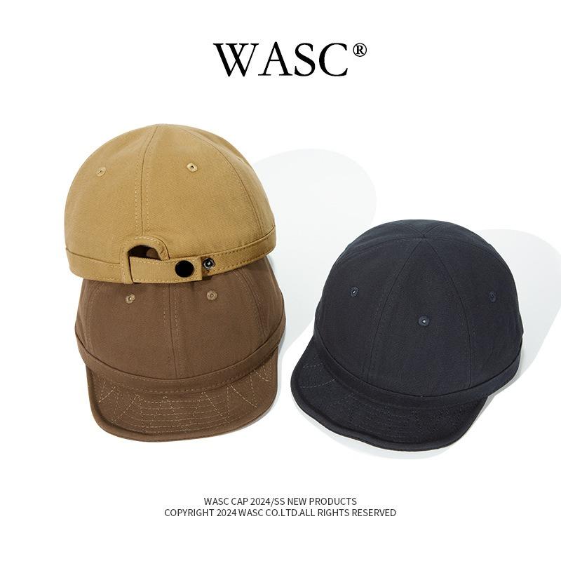 Light version short brim cap men and women versatile casual solid color Ami Kaji soft top flat edge baseball cap couple