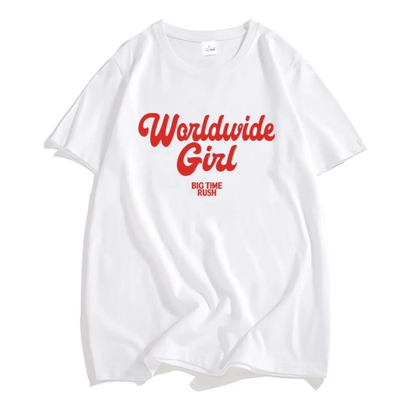 Camiseta Btr Worldwide Tee Con Estampado Big Time Rush Band, S