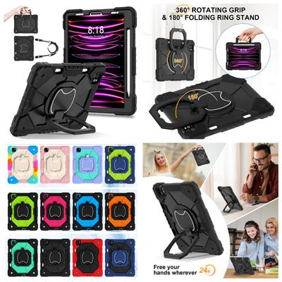 Para Apple iPad Pro 11 (2022) Estuche para tableta y PC 3 en 1 con soporte de protección resistente y agarre giratorio de 360°, TPU+PC, antigolpes y antigolpes.