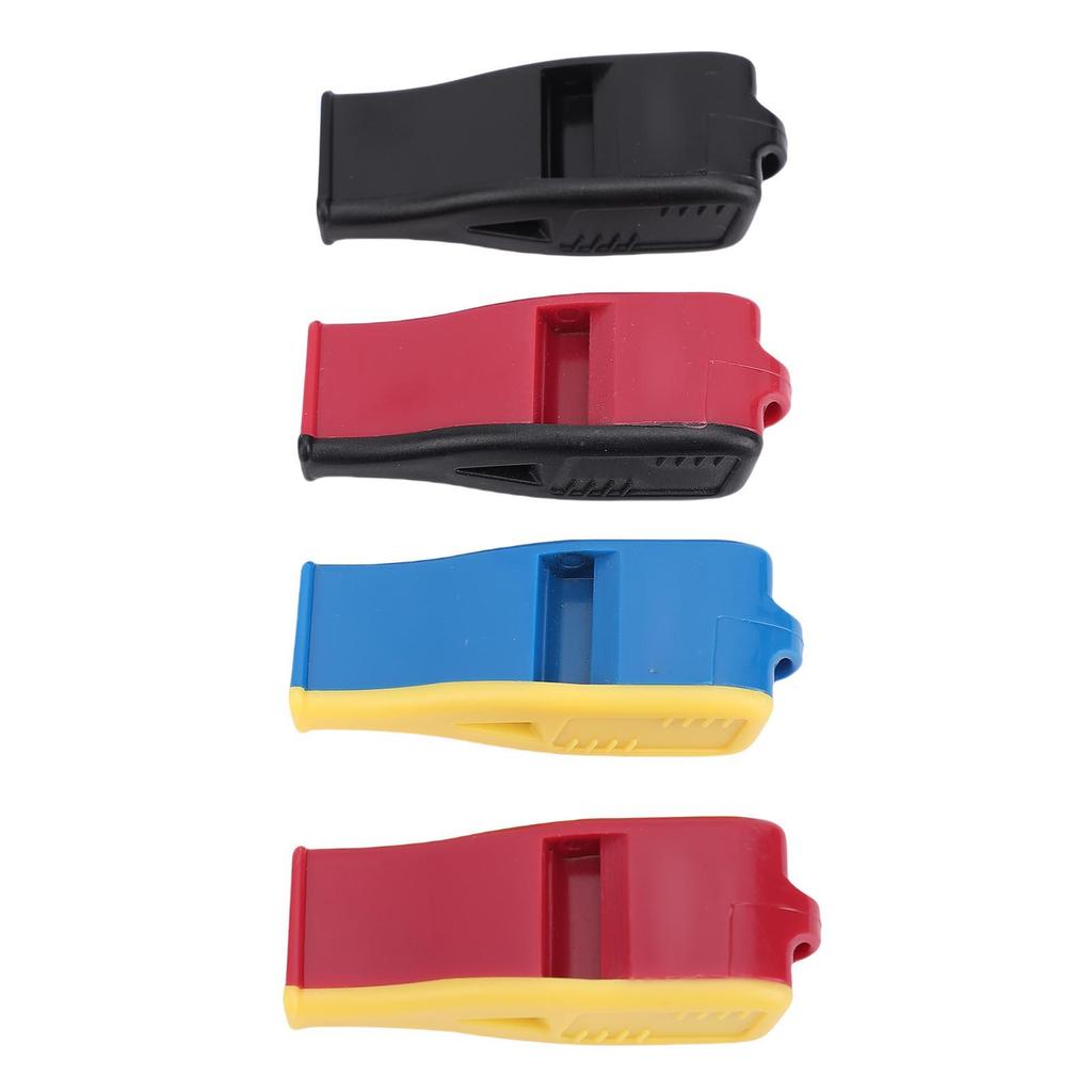 4pcs Sports Whistle Loud Crisp Sound Whistle with Lanyard for Volleyball Basketball Soccer Referees