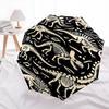 1pc Dinosaur Skeleton Tapestry Automatic Folding Practical Umbrella - 3 Folding Design, Vivid Cartoon Pattern, Suitable for Outdoor Activities, A Gift
