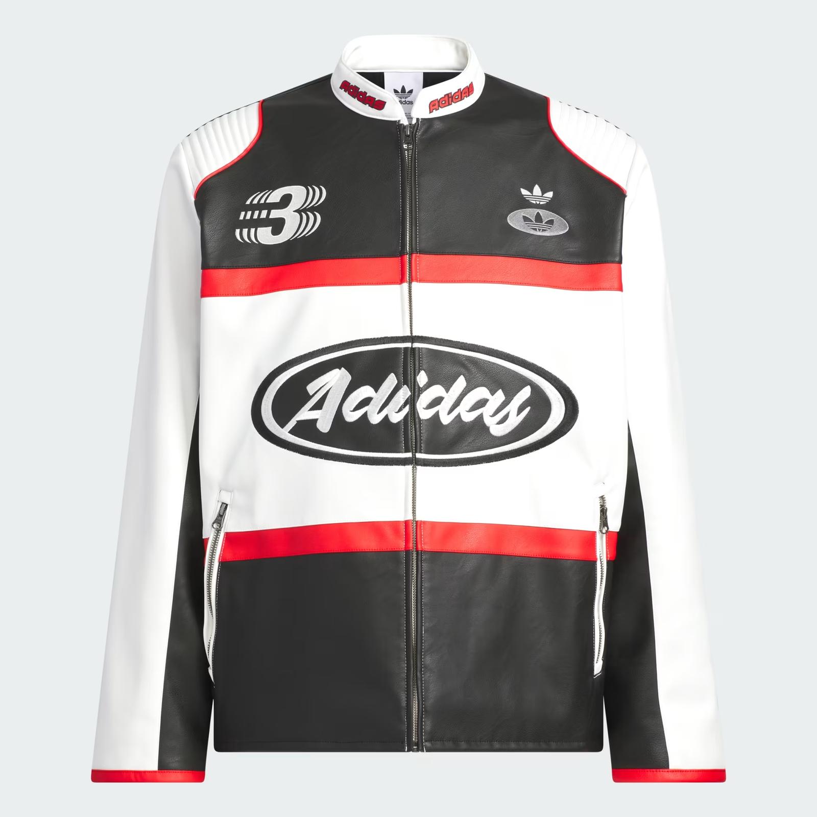 adidas originals Racing V-Day Pleather Men s Jacket JM8031 L