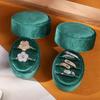 Velvet Oval Ring Box - Jewelry Packaging, In Stock, Fast Shipping