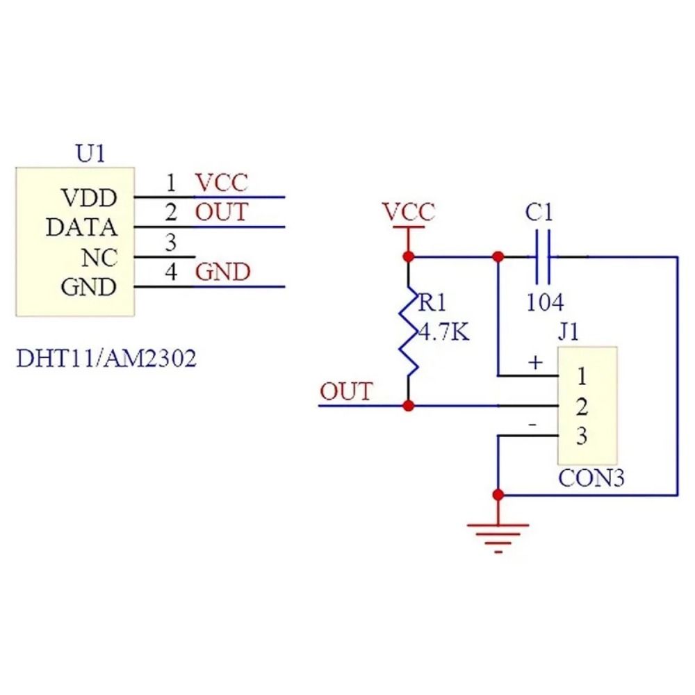 Digital Module Temperature Sensor Ultra-low Power Digital Sensor DHT22 Sensor  For Arduino