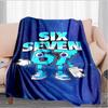 Space Adventure With Six Seven 67 Blanket Suitable for Sofas, Beds, Offices, And Camping - Perfect Gift for Halloween Christmas