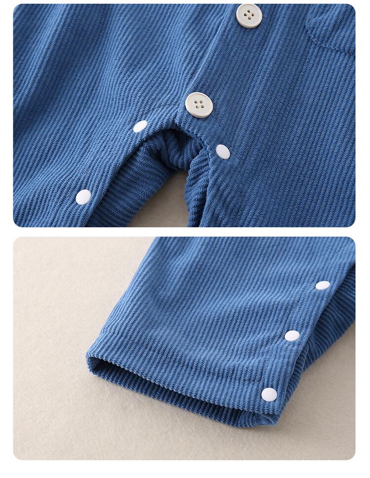 Corduroy Baby Romper: Warm Sleeveless Harem Pants for Boys - Early Winter/Autumn Style