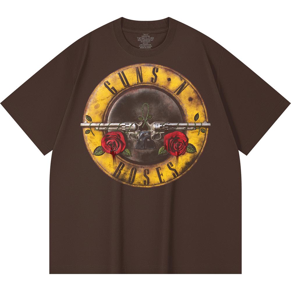 230 g/m² 100% Baumwolle Heavy Metal T-Shirt Rockband Beliebte Musik Druck Unisex Schweres Baumwoll-T-Shirt