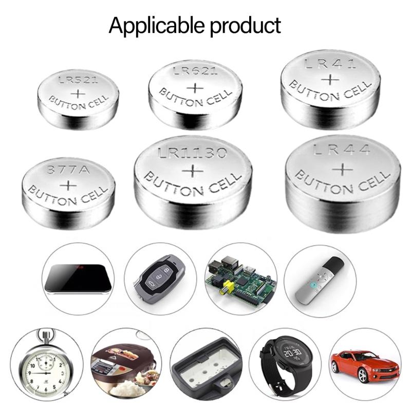 Pack Of 10 AG0/LR521 AG1/LR621 AG3/LR41 AG4/LR626 AG13/LR144 AG10 Alkaline Button Battery 1.55VCoin Cell For Electronics