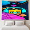 Geometry Dash: Dance To The Beat Tapestry Room Decoration Wall Hanging for Living Room Bedroom, Dormitory, Birthday and Christmas Gifts