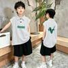 Boys' Trendy Cotton Polo & Vest Set - Stylish Summer Sleeveless Two-Piece