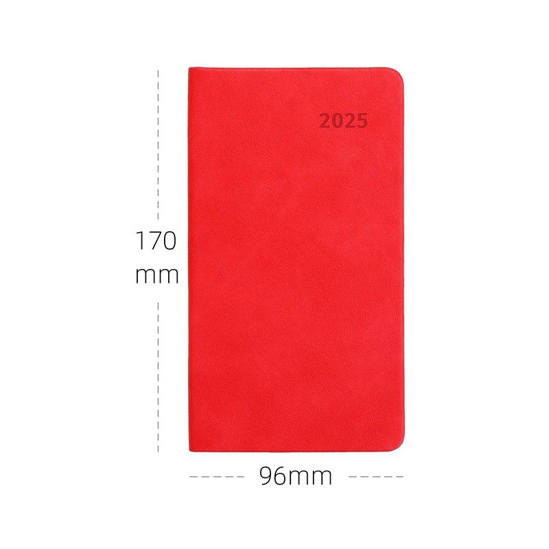 Leather Agenda 2025 Monthly Planner Notebooks Portable A6 Diary Notepad Journal Notebook Office Accessories Mini Pocket Notepad