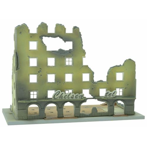 Tomytec 1/144 DioColle Combat Series DCM04 Destroyed Building C Pre-painted Plastic Model 311874