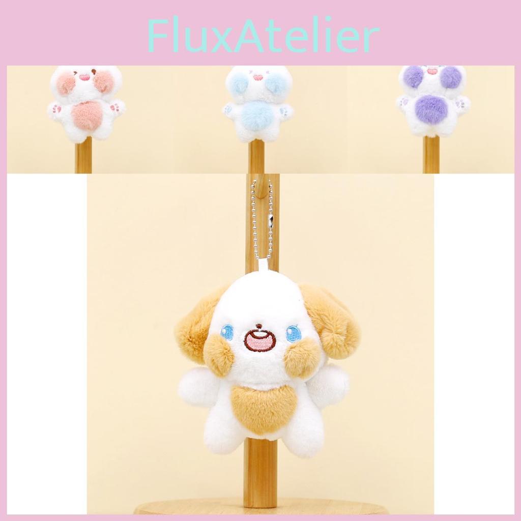 Adorable Cartoon Plush Bunny Keychain Short Fur Stuffed Animal Toy 11cm