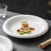 White Ceramic Dining Plate Fruit Plate Salad Bowl Dessert Bowl Western Style Steak Plates Sashimi Disc Sushi Plates Snack Tray