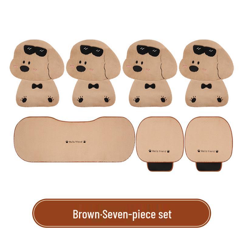 Winter Plüsch Autositzkissen aus Kaninchenfellimitat - Niedlich und warm für Haustiere