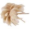 Feather Table Lamp USB Rechargeable Ostrich Feather Desk Light with Gold Tripod for Bedroom 40Pcs
