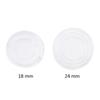 18Pcs Round Glass Table Pads Furniture Bumpers Soft Adhesive Rubber Buffers for Kitchen Bath Office Furniture Noise Dampening
