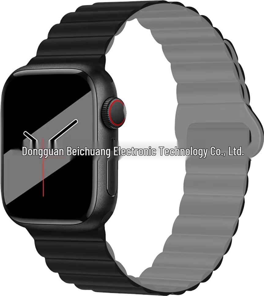 Two-Color Silicone Strap for Apple Watch 10/SE Creative S9