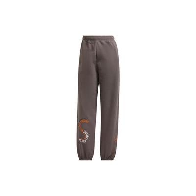 Stella McCartney Stella McCartney Elastyczne spodnie dresowe z nadrukiem Unisex Spodnie Brązowe IB5909
