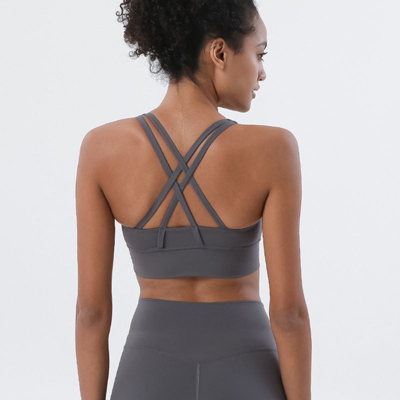 With Chest Pad Spring and Summer New Yoga Clothes Intimates Sports Push up Bras Anti-Vibation Shaping Vest Running Vest Fitness