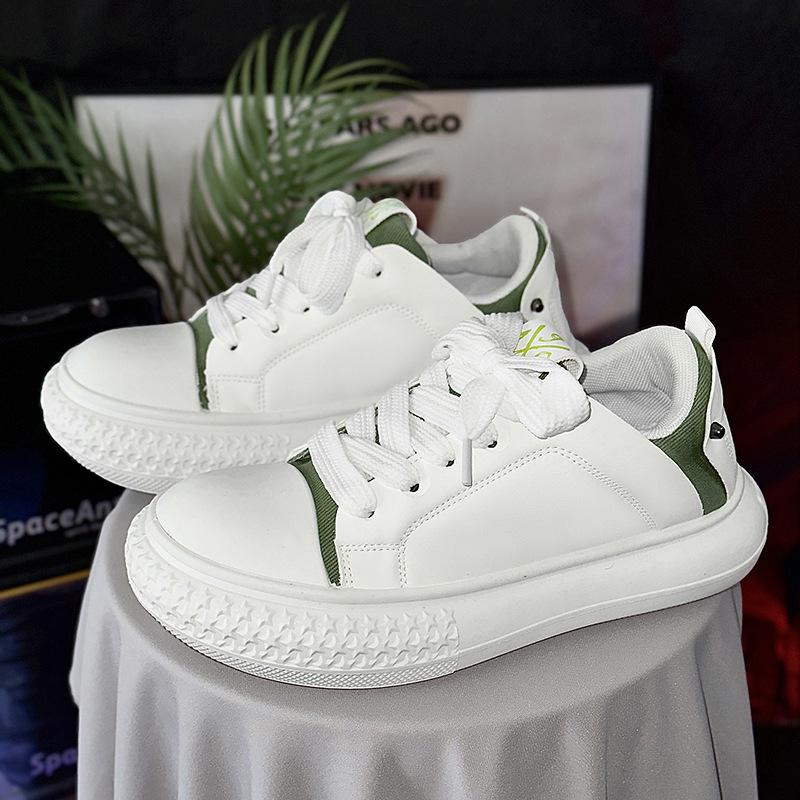 2024 new men's shoes collection low-top Hong Kong style platform bread shoes little white shoes star bag head shoes
