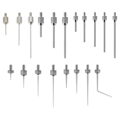 Set di Puntali per Comparatori e Alesametri con Gambo Filettato 4-48UNF Diametro 0,15 mm 0,3 mm 1,0 mm 1,5 mm 2,0 mm