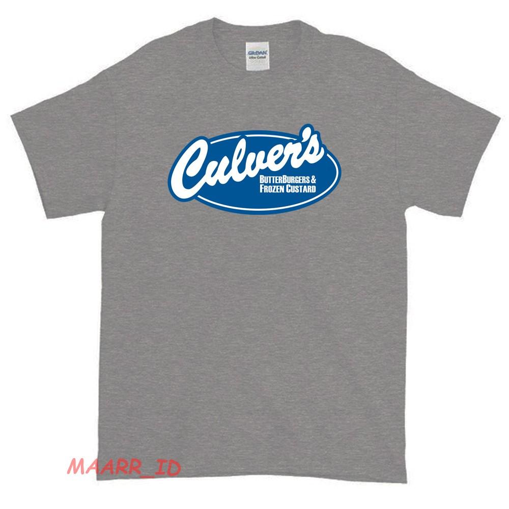 New Culvers Fast Food Logo American Funny T Shirt USA size S-XXL Unisex T-Shirt S