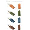 [Berumani] Leather Hooked Compact Key Case - Chocolate