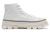 Li Ning CF Tracing Abrasion Resistant High top Sports Casual Shoes Unisex Cream Gray AGCS206-1