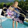 Anime R-Role S-Sailor M-Moon Große Mikrofaser Strandtücher Schnelltrocknendes Handtuch Sandstrandtücher Poolhandtuch für Reisen Schwimmbad Yoga