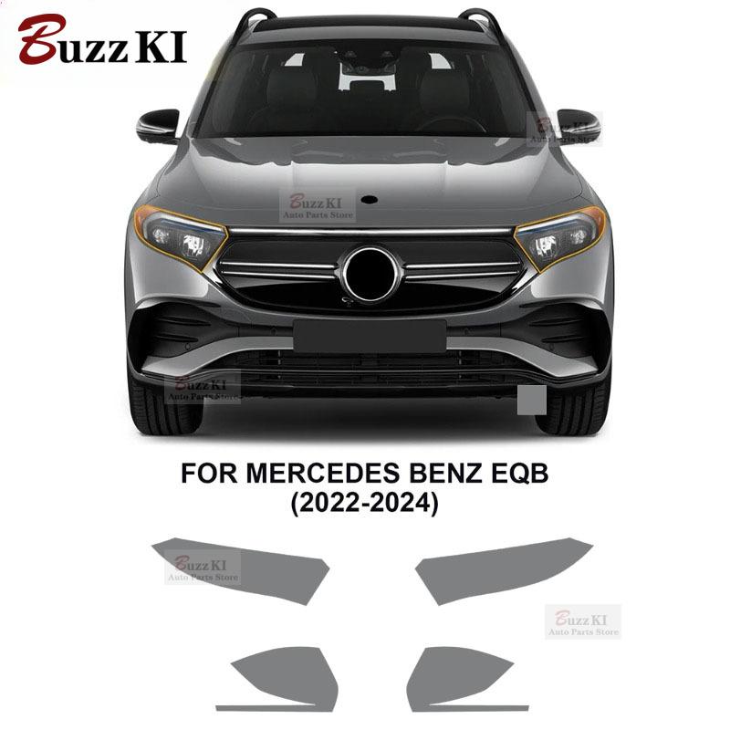 Für Mercedes-Benz EQB   2024 Scheinwerfer Rückspiegel Auto Folie TPU Lackschutzfolie Vorgeschnitten PPF Kratzfest Klar Schwarz