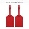 Customizable PU Leather Luggage Tag with Anti-Lost Feature and Airplane Design