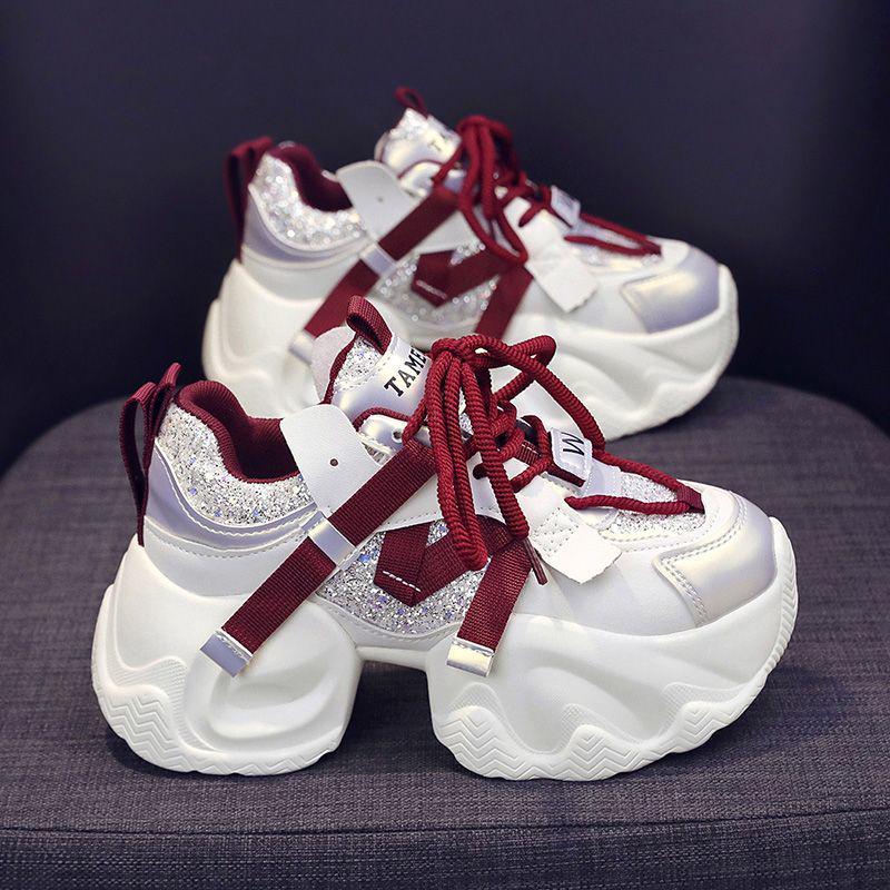 Stylish Women's Dad Shoes: Popular, Thick-Soled, Versatile, Height-Boosting, Casual Sneakers