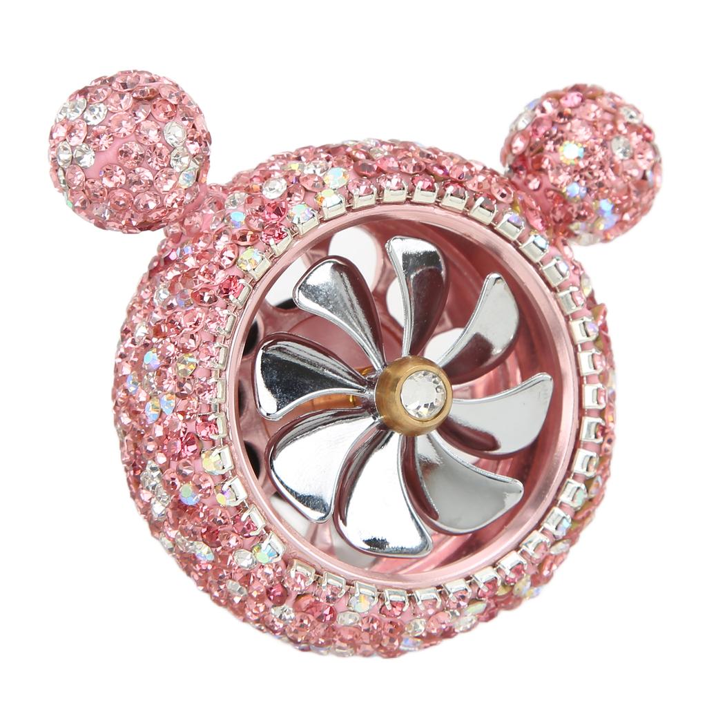 Car Air Vent Fragrance Decoration Sparkly Rhinestones Cute Shape Interior Car DecorationPink
