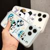 Cute Panda Print Case For iPhone 17 18 Pro Max For iPhone 16 15 14 13 Pro Max Hybrid TPU+PC Clear Back Hard Cover