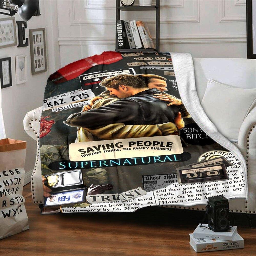 

1pc Supernatural 29 Blanket Soft Warm Throw for Home, Office, Travel All Season Cozy Bedding Gift, Office Cozy Accessory 80x120cm