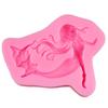 3D Beauty Mermaid Fairy Silicone Fondant Mould Cake Decor Chocolate Baking Mold